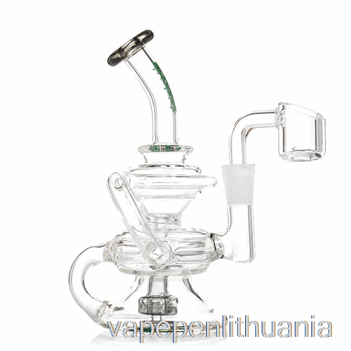 Ooze Rip Tide Mini Recycler Dab Rig Slime Green (skaidrus / žalias) Vape Skystis